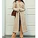 Long Winter Coats for Women Faux Suede Leather Shearing Jacket Fuzzy Sherpa Lined Trench Coat Business Casual Overcoat