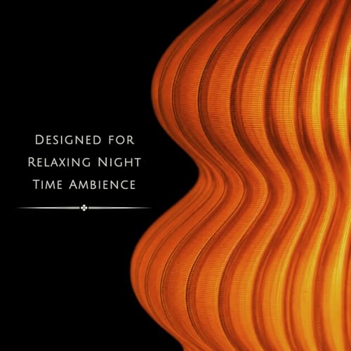 Image of Haydn Clear Orange LED Ambient Table Lamp for Bedroom & Living Room - Warm Glow Bedside Night Lamp, Decorative Study Desk Lamp, Modern Home Decor Lighting (LED Bulb Included)