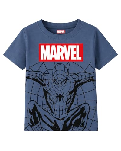 Image of Kuchipoo Marvel Boys Avengers & Spider-Man Printed Cotton T-Shirt Combo | Superheroes Graphic Cotton Tees | Casual Summer Wear | Pack of 3