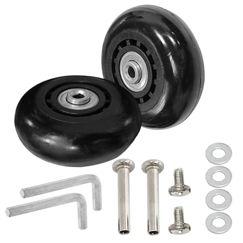 Replacement Luggage Wheels 68x24mm Suitcase Wheels Repair Repair Set Wear-Resistant Trolley Casters for Trolley Bag, Inline Skate and Caster Board