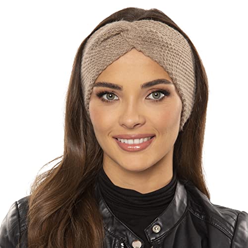 VIVISENCE 7039 Bandeau d'hiver, Beige Foncé,UNI Cover