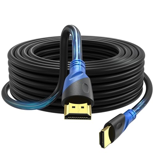 Image of 4K HDMI 40 FT Cable (HDMI 2.0,18Gbps) Ultra High Speed Gold Plated Connectors,Ethernet HDMI Cord, 4K@60HZ 2K 1080P 3D ARC Compatible with UHD TV Monitor Laptop Xbox PS4 /PS5 ect(12m)