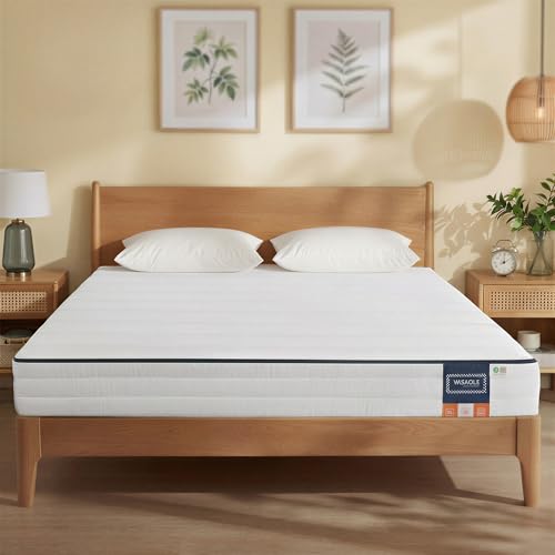 VASAGLE Matelas 140 x 190 cm, Matelas 2 Personne, Mousse à Mémoire de Forme Gel, Soutien Mi-Ferme...