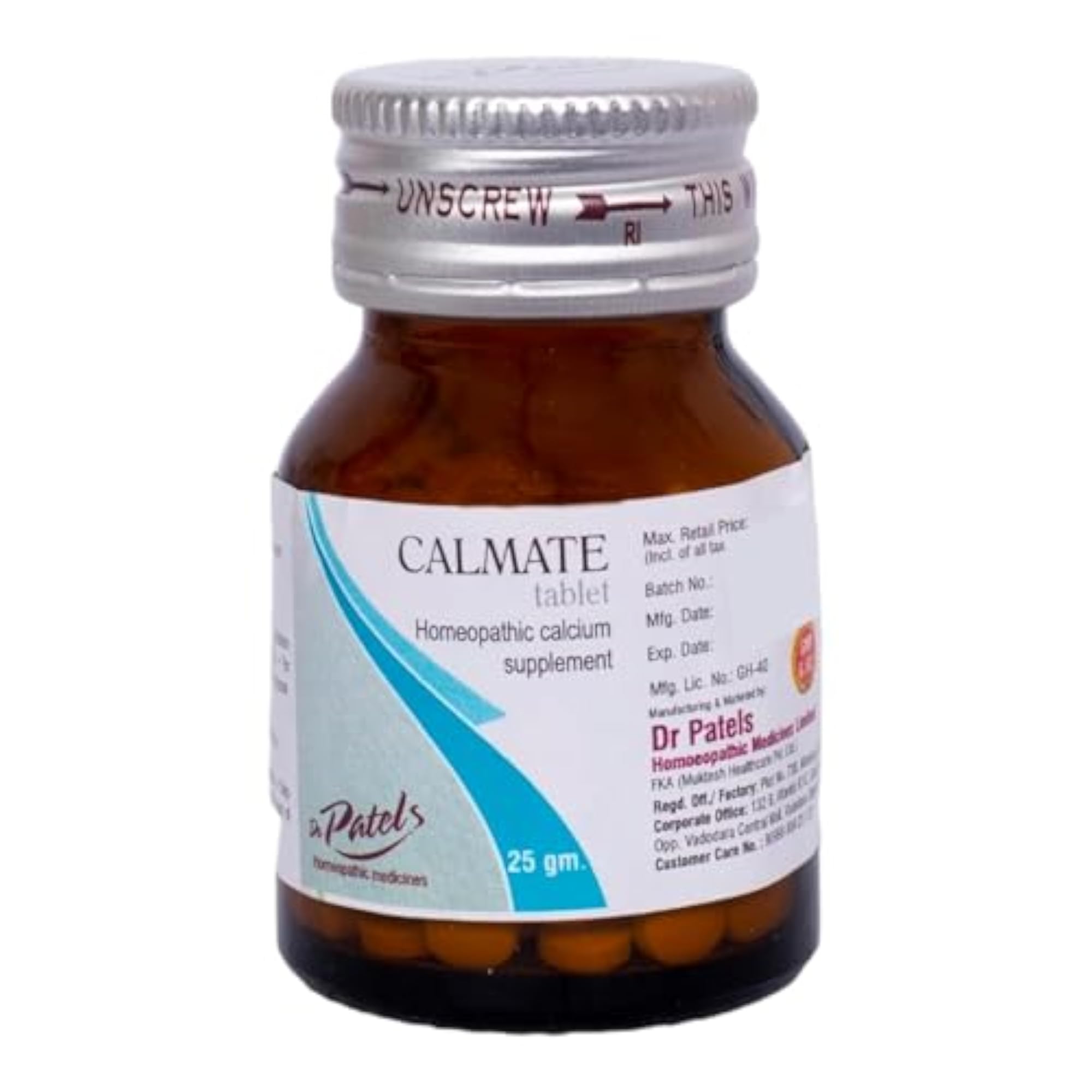 Dr Patel's Homeopathic Calmate Tablet for Bone Health