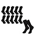 Produktbild BigDean 10 Paar Socken Herren 43-45 schwarz - Lange Basic Socken Business-Socken Baumwollsocken Anzugsocken Strümpfe
