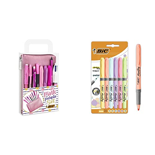 Fournitures scolaires pastel BIC avec trousse pour organiser vos cours