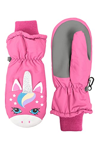 Mountain Warehouse Critter Kinder Ski-Fäustlinge Rosa Medium