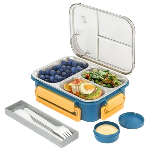 Stainless Steel Lunch Box w/Utensil