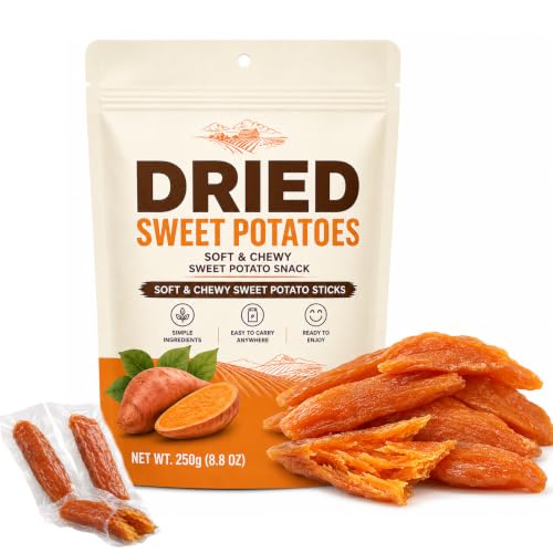 Dried Sweet Potato, Soft and Sweet Skin-On Sweet Potato, 250g