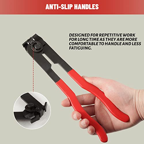 SPEEDWOX 31PCS CV Joint Boot Clamp Pliers with Stainless Steel Band Clamps Locking Metal Cable Zip Ties Kit CV Boot Clamp Tool for Most Cars Car Banding Tools Kit Set Auto Repair Tool - Image 4