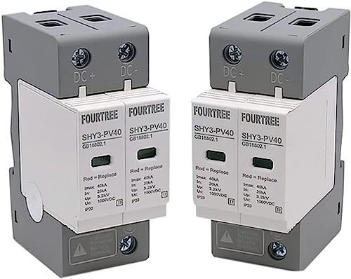 DC SPD 500V Parafoudre Solaire 2P pour Protection contre Surtensions Électriques