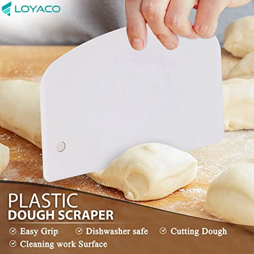 Loyaco 10Pcs Banneton Bread Proofing Baskets Round + Oval, Sourdough Proofing Basket Set With Dough Bowls, Bread Lame, Whisk, Dough Scrapers & Oil Brush - Bread Making Tools And Supplies Gift #TOP5