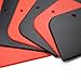 TuNan 6PCS Plastic Body Filler Spreaders Auto Spreader Automotive Body Filler for Applying Fillers, Putties, Glazes, Caulks and Paint - 4, 5, 6 inches (Black, Red)