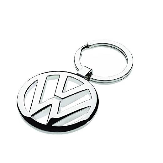 Volkswagen 000087908 Llavero con Insignia de VW en la Plata