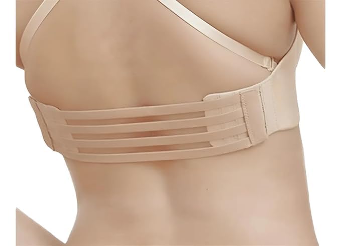 Adjustable Transparent Bra Extenders for Women, 3-Hook Elastic Invisible Back Extension Strap, Soft Anti-Slip Stretchable Bra Band, 24-31cm-image-21