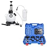 SMOTIVEPRO 2L Manual Brake Bleeder Oil Pump & 12pcs Brake Bleeder Adapter Kit