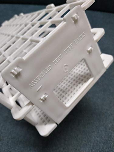 3 pack plastic test tube rack 60 holes lab rack holder for 16mm tubes white detachable
