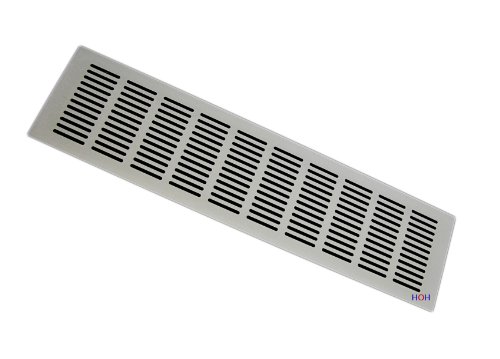 Lüftungsgitter LG-4006 AA Alu Eloxiert – 400 X 60 Mm Für Türen & Schränke, Zuluft/Abluft