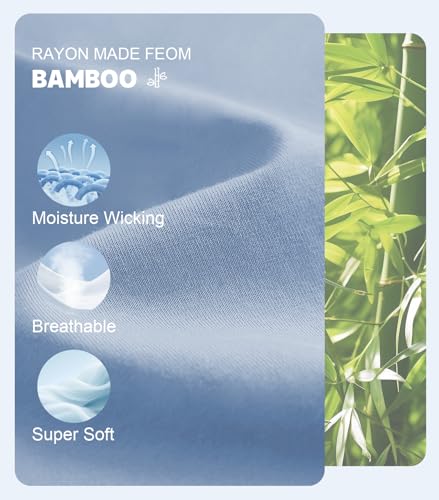 COLORFULLEAF Men's Underwear Soft Comfort Breathable Moisture Wicking Boxer Briefs for Men Packs 3D Pouch Open Fly2