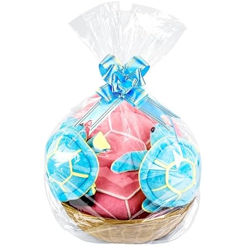 Thyores 50Pieces Cellophane Bags, Large Clear Cellophane Wrap for Baskets(31" x 47" -10 Pieces Clear) Cover