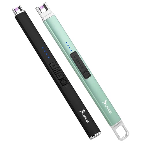 Encendedor eléctrico SUPRUS recargable USB con bloqueo de seguridad miniatura 1