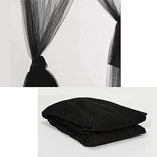 Klamboe Voor Bedluifel, Vierhoekstijlgordijnen Bedluifel Elegante Klamboeset, Uitbreidingsschroef, Beroepstouw Voor Net… - Image 4