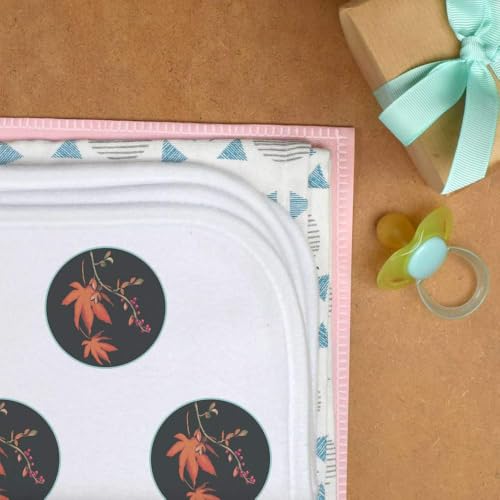 Azeeda 'Autumn Leaves and Berries' Baby Burp/Wash Cloth (BC00029820)3