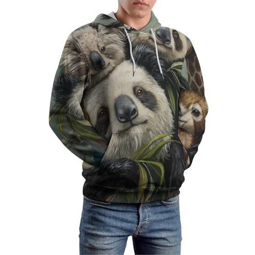 Pullover girafe et raton laveur taille S | Finitions de qualité - 6