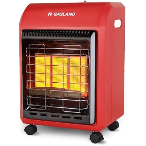 Gasland MHA18R Propane Patio heater, 18,000 BTU Warm Area up to 450 sq. ft, Portable LP Gas Heater for Garages, Workshops and Construction Sites, Ultra Quiet Propane Heater with LP Regulator Hose