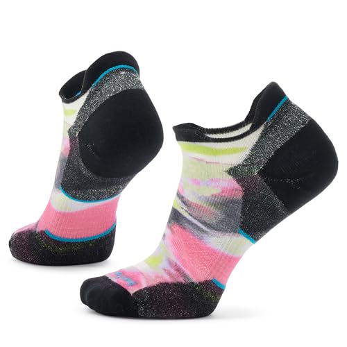 Smartwool Women's Run Targeted Cushion Merino Wool Brushed Print Low Ankle Socks