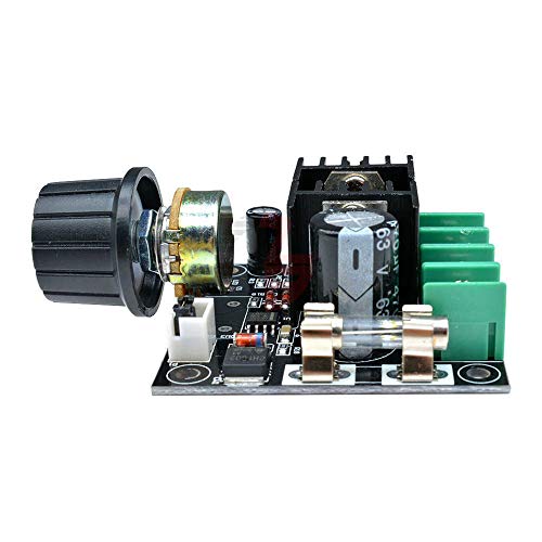 10A 12V-40V PWM DC Motor Speed Controller Smooth Soft Start Brushless Motor Speed Control Power Regulator with Knob Switch