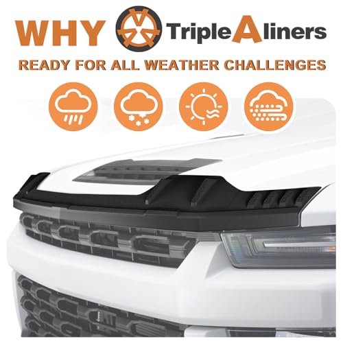 Image of TripleAliners Hood Bug Deflector Protector for 2020+ Silverado 2500 /3500HD