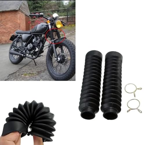 Accesorios goma para motocicleta y tapa de horquilla moto con fundas antipolvo para botas 4