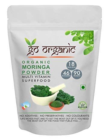 Go Organic Moringa Leaf Powder for Good Health (300 Grm)