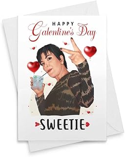 Cute Kris Galentine's/Valentine's Day Card - Sweetie Romantic Card, Galentines Card, Cute Love Card, Funny Valentines Day, Funny Love Card [00030]
