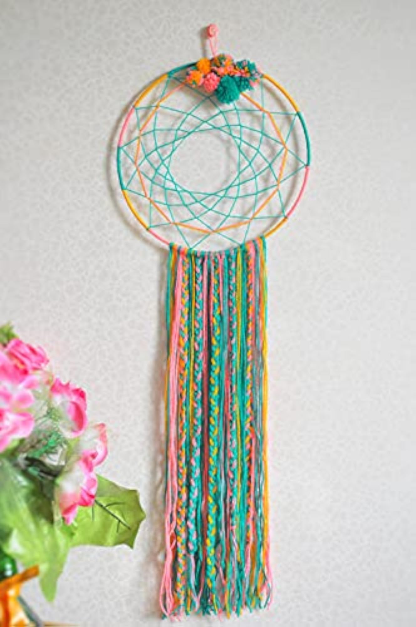 Handmade Dream Catcher Wall Hanging, Bohemian Decor Gift