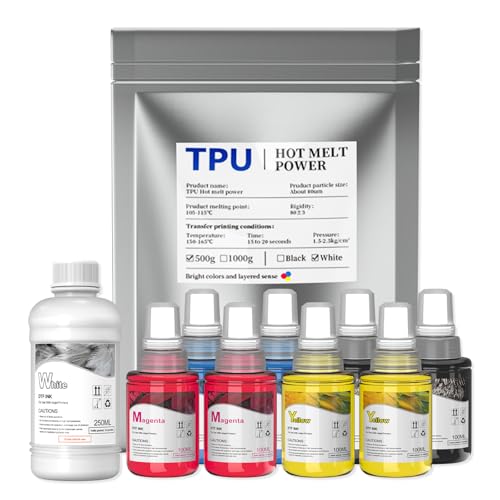 Image of DXZ DTF Heat Transfer Ink - June 2026 Newly Upgraded Formula Finer, Quicker-drying, Better Hot-melt Powder Bonding. Compatible with F1080, XP600, I3200, L1800, L805, DX4, DX5, DX7 for All DTF Printers
