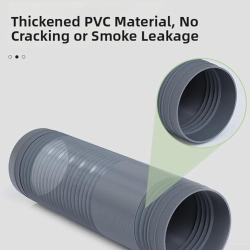 Conduit de ventilation de hotte PVC épais pour éliminer condensation et vibrations