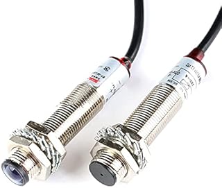 1 Pair M12 Laser Photoelectric Switch NPN M12JG-30N1 Laser Sensor Switch Waterproof DC 20 Meters Distance Normally Open B-NPN-O