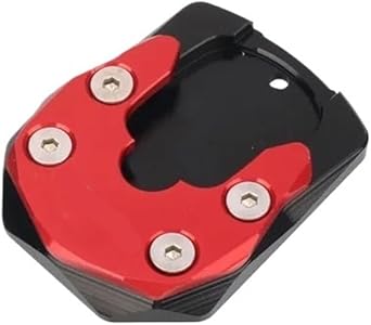 Motorcycle Kickstand Pad Motorcycle CNC Kickstand Foot Side Extension Pad Support Plate Enlarge Stand for QJ&Motor for FORT350 for Fort 350 2022