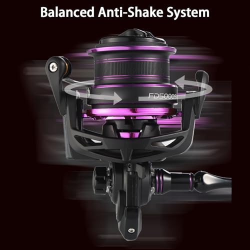 Moulinet rotatif de pêche en métal robuste Irfora pour lancer fluide en mer