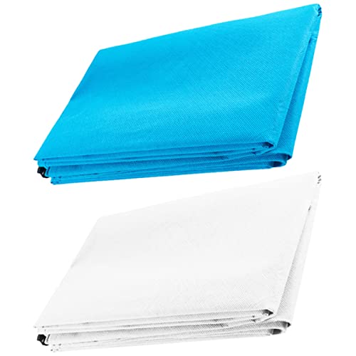 DECOMELODY 2Pcs Durable Frost Plant Covers with Drawstring Lake Freeze Protection for Trees and Shrubs Breathable Non Woven