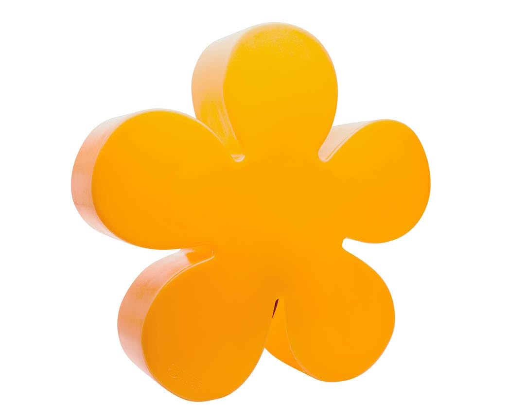 8 seasons design Solar Blume 40 cm Shining Flower (Gelb) LED warmweiß, Dämmerungssensor – wetterfest – Solarlampe für außen (Garten, Terrasse, Balkon) - Osterdeko, Deko Frühling