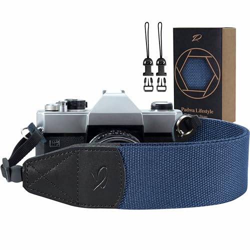 Image of Padwa Lifestyle Camera Strap with Quick Release Buckles - 2 inch Wide Pure Cotton Woven Camera Straps Adjustable