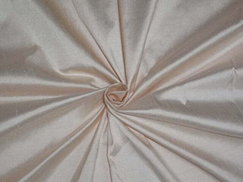 Tissu Dupioni 100% pure soie couleur coquille d'œuf haut de gamme pour haute couture
