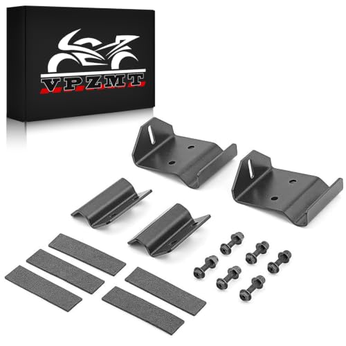 Image of 50'' Curved Straight LED Light Bar Upper Windshield Pro-fit Cage Mounting Brackets for Polaris Ranger 500 570 XP 900 XP1000 Models, No Need Drilling (Light Bars-2)