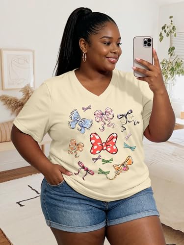 Image of NANYUAYA Plus Size Magic Shirts for Women Castle Kingdom Graphic Magical T Shirt Cute Holiday Princess Tee Vacation Tops