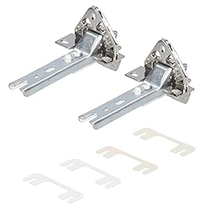Kenekos – Deurscharnierset compatibel met koelkast Bosch/Siemens 268698/00268698, Neff, Constructa, Balay, Whirlpool 481241718776, Bauknecht, Küppersbusch 420189, Miele 2285121 2 st.