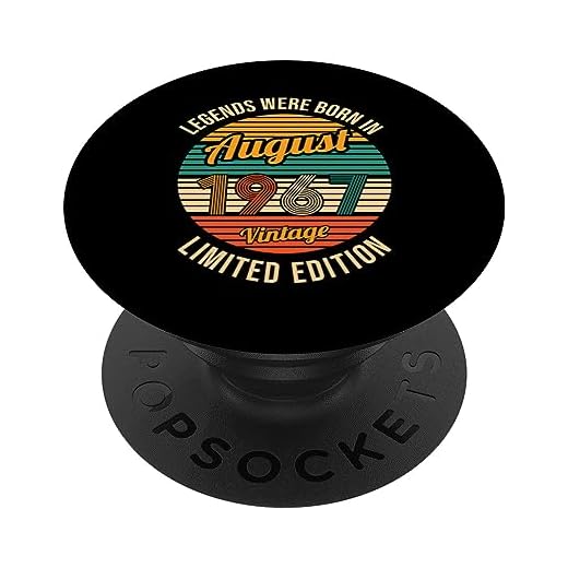 Las leyendas nacieron en Agosto 1967 Cumpleaños 56 PopSockets PopGrip Intercambiable
