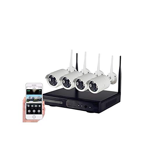 Kit di videosorveglianza con 4 telecamere nvr lan